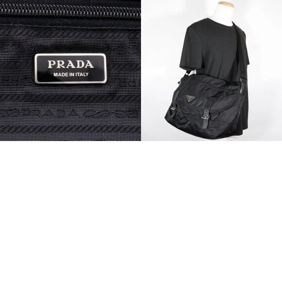 PRADA Shoulder Bag NERO black Nylon unisex - Picture 12 of 13